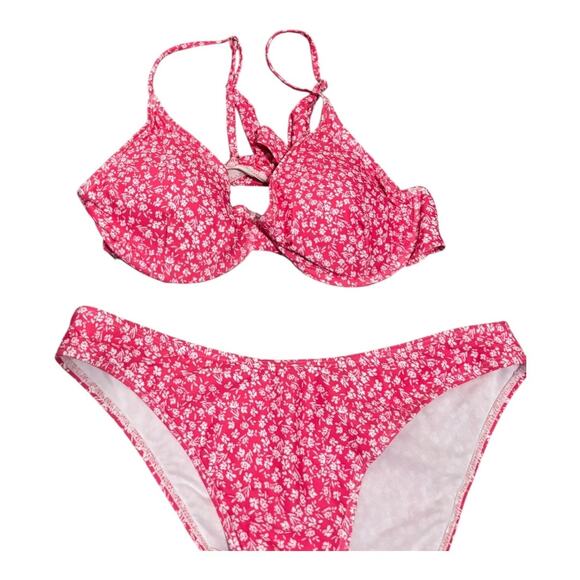 Pink Floral Bikini Size M - Picture 3 of 4